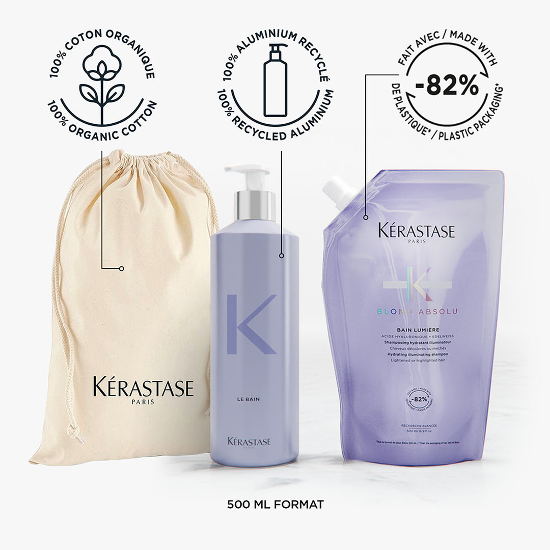 Kerastase Refillable Luxury Bottle Pouch blond absolu reusable