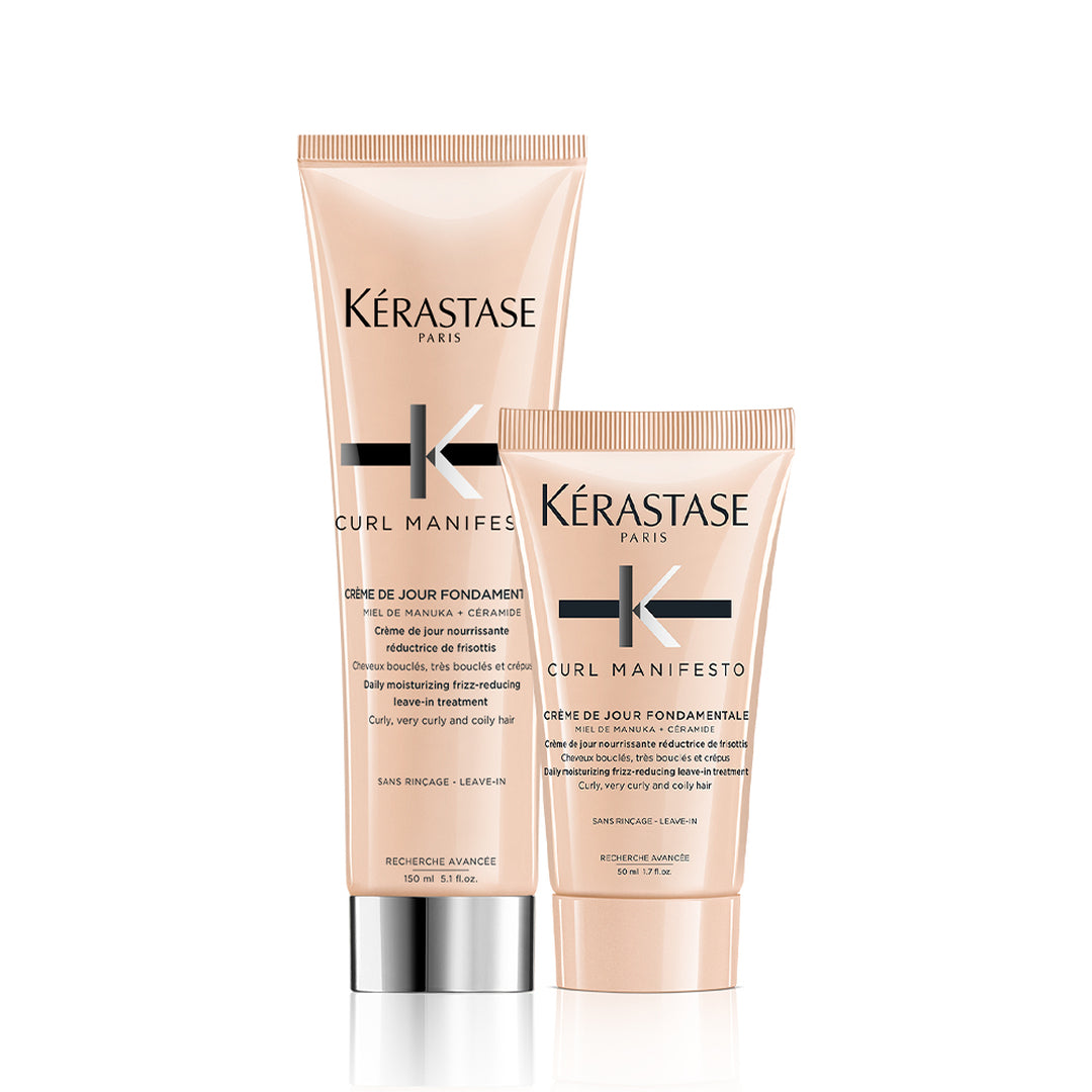 kerastase curl manifesto creme de jour fondamentale hair cream duo set
