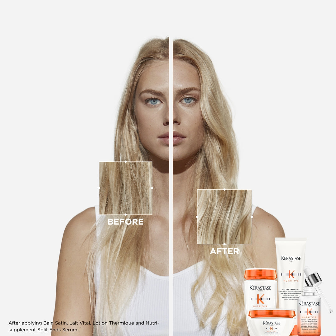 Kerastase Nutritive Nutri Supplement Split-Ends Serum before after