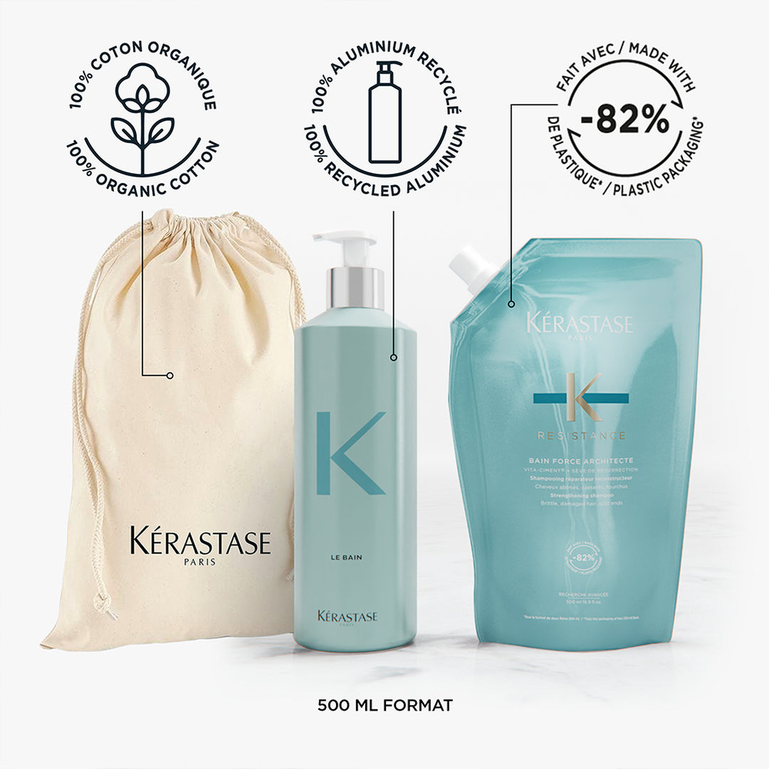 Kerastase Refillable Luxury Bottle Pouch Resistance reusable