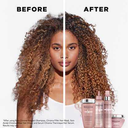 kerastase chroma absolu chroma filler hair mask before after