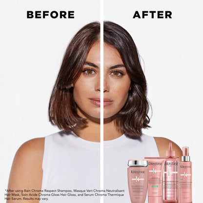kerastase chroma absolu soin acide chroma gloss hair gloss before after