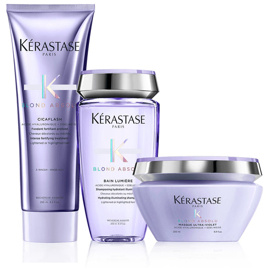 kerastase Blond Absolu Say Bye To Brass, Hello Vibrant Blonde Highlighted Hair