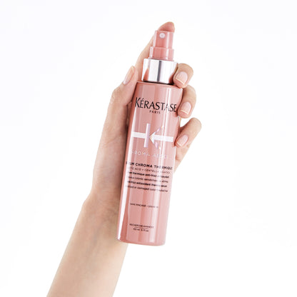 kerastase chroma absolu serum chroma thermique hair serum product in hand