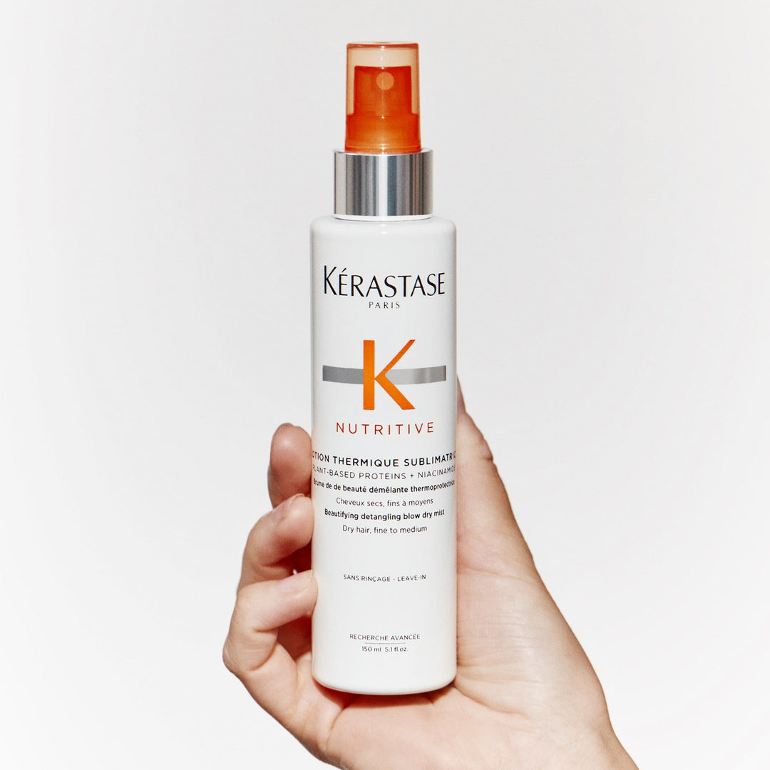 Nutritive Lotion Thermique Sublimatrice Heat Protectant in hand