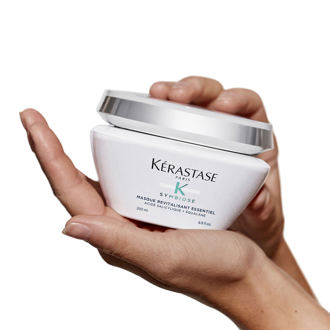 Kerastase Revitalisant Essentiel Hydrating Hair Mask in hand