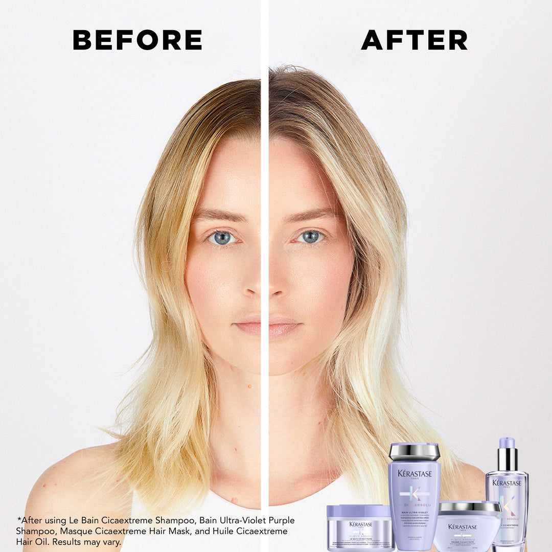 kerastase blond absolu le bain cicaextreme shampoo before after