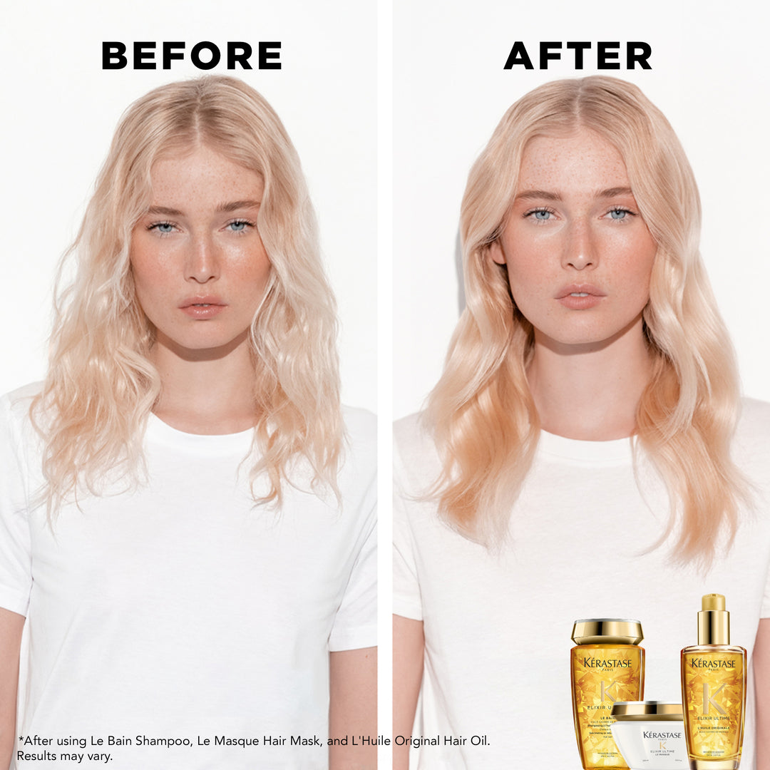kerastase elixir ultime le bain shampoo before after