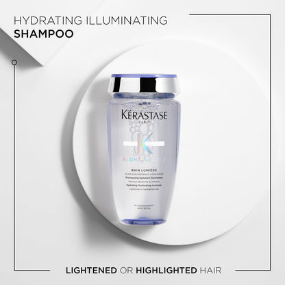 kerastase Blond Absolu Say Bye To Brass, Hello Vibrant Blonde Highlighted Hair shampoo